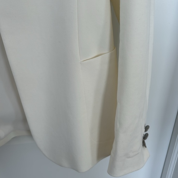 Theory Kacela Checklist Jacket in off-white - Picture 5 of 13